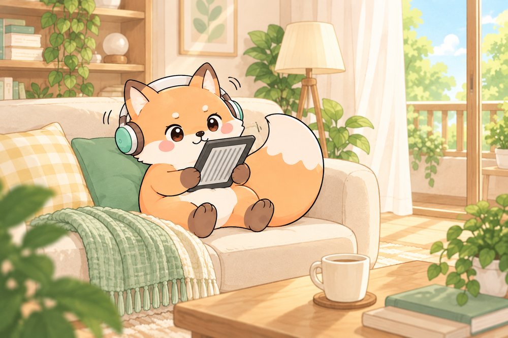 縦書きでゆったり読んで頭が揺れるキツネのナビ助